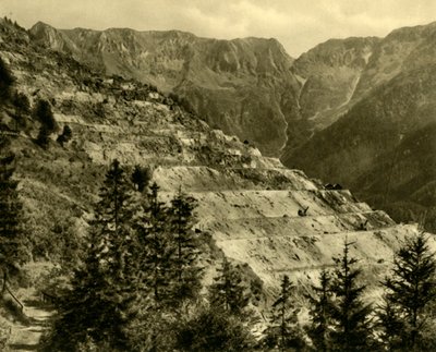 Die Erzbergmine, Steiermark, Österreich, um 1935 von Unbekannt