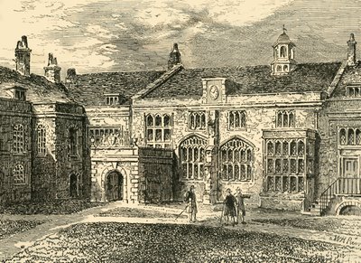 Das Äußere der Halle, Charterhouse, um 1872 von Unbekannt