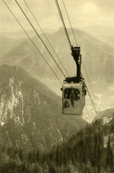 Die Feuerkogel-Seilbahn, Oberösterreich, ca. 1935 von Unbekannt