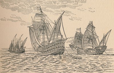Die Flotte von Kolumbus von Unbekannt