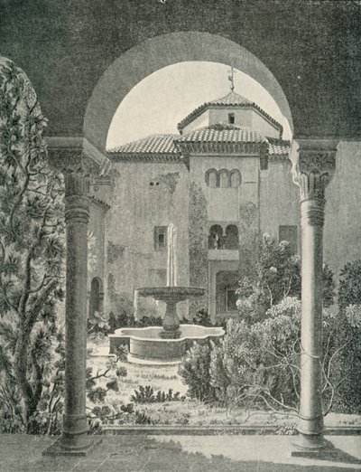 Der Garten von Lindaraja, 19. Jahrhundert, 1907 von Unbekannt