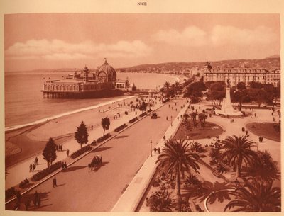 Die Gärten und der Jettypalast, Nizza, 1930 von Unbekannt
