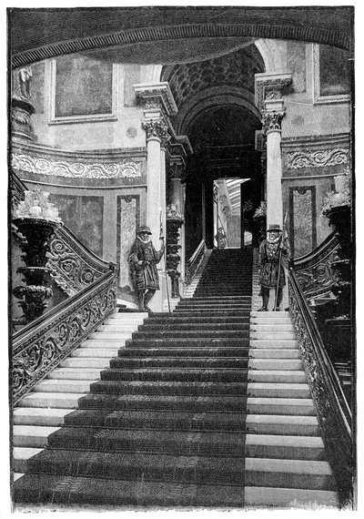 Die große Treppe, Buckingham Palace, London, 1900 von Unbekannt