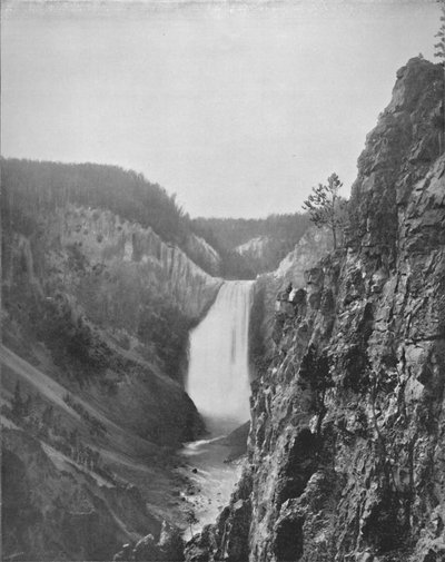Die Großen Wasserfälle des Yellowstone, 19. Jahrhundert von Unbekannt