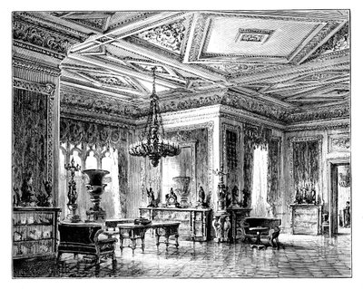 Das Grüne Zeichenzimmer, Windsor Castle, ca. 1888 von Unbekannt