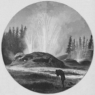 Die Grotte, 1883 von Unbekannt