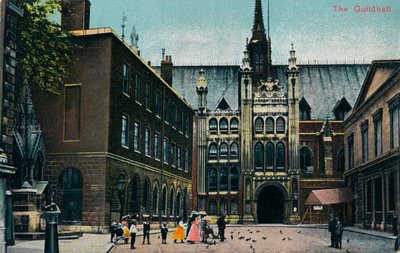 Die Guildhall, um 1910 von Unbekannt