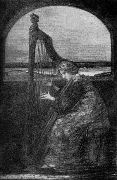 Der Harfenspieler, 1900 von Unbekannt