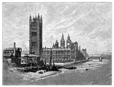 Das Parlament, London, 1900 von Unbekannt