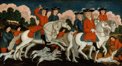 Die Jagdgesellschaft New Jersey, ca. 1750 von Unbekannt