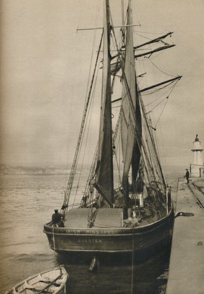 Der irische Minnesänger, ein hölzerner Dreimastschoner, 1937 von Unbekannt