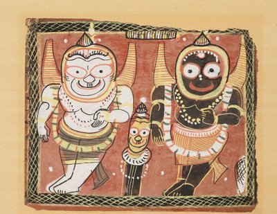 Das Jagannatha-Trio, 19. Jahrhundert von Unbekannt
