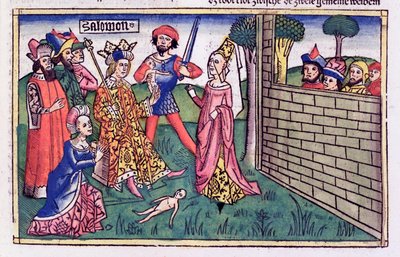 Das Urteil Salomos von Unbekannt