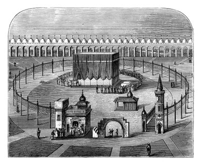 Die Kaaba, Mekka, Saudi-Arabien, ca. 1890 von Unbekannt