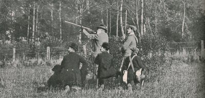 Der König schießt über die Sandringham-Reservate, 1900er Jahre, 1910 von Unbekannt