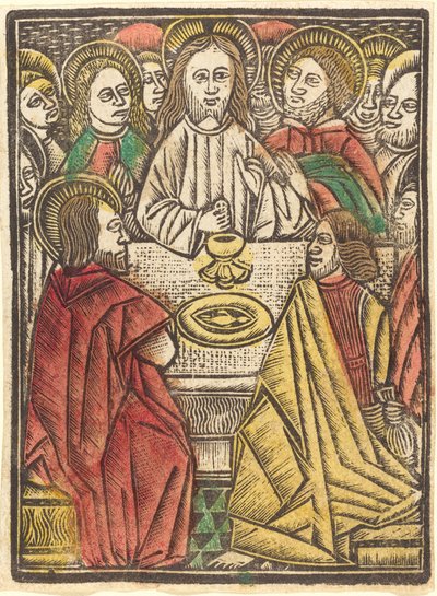 Das letzte Abendmahl, ca. 1480 von Unbekannt