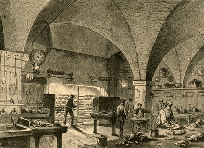Die Küche des Herrenhauses, 1897 von Unbekannt