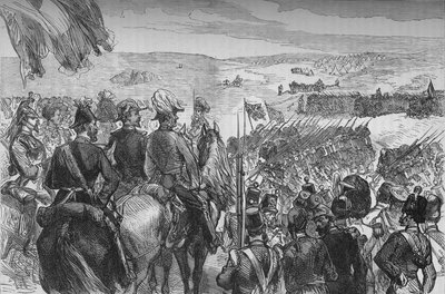 Der Vorbeimarsch, um 1880 von Unbekannt