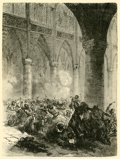 Das Massaker von Béziers, 1209, 1890 von Unbekannt