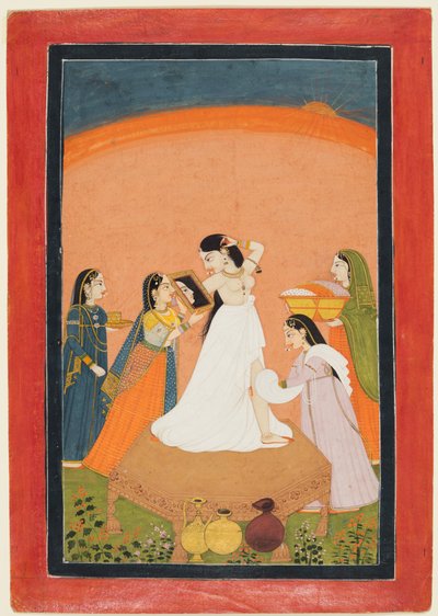 Die Morgentoilette, 1810-25 von Unbekannt