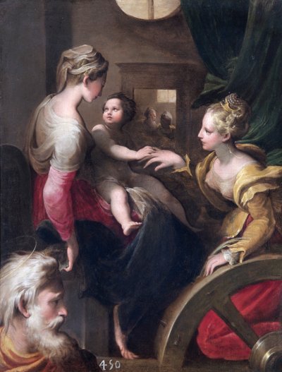 Die mystische Hochzeit der Heiligen Katharina, ca. 1531-1540 von Unbekannt