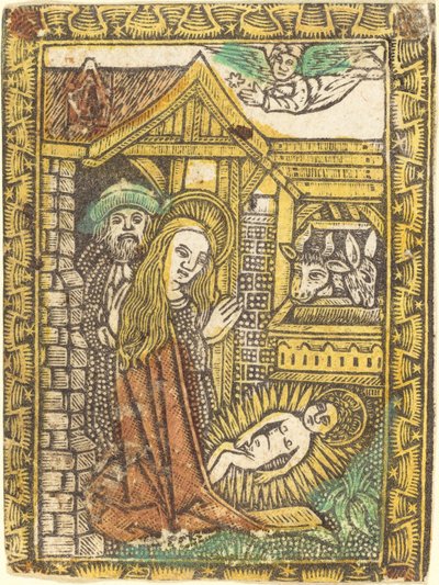Die Geburt Christi, ca. 1470-1480 von Unbekannt