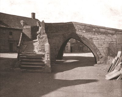 Die alte Brücke in Croyland, Lincolnshire, 1894 von Unbekannt
