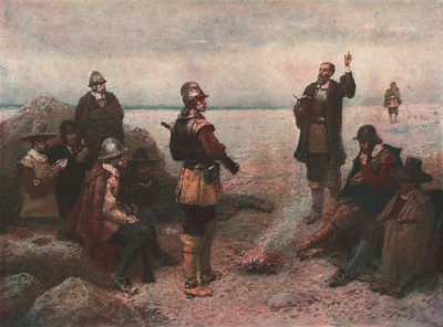 Die Pilgerväter, um 1869 von Unbekannt