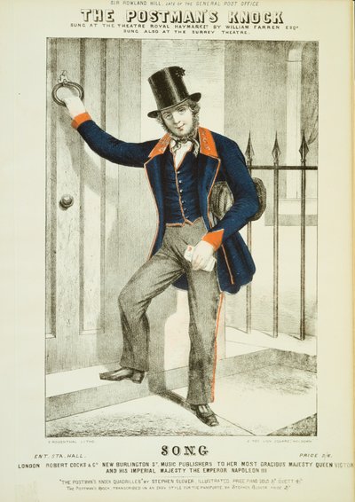 Der Postmanns-Klopf, ca. 1855 von Unbekannt