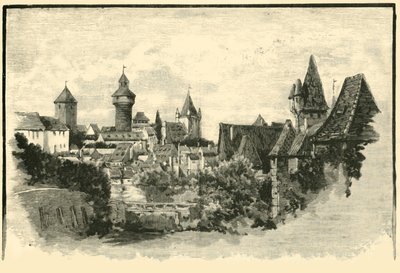 Die Stadtmauern, Nürnberg, 1890 von Unbekannt