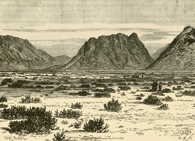 Der Ras Sufsafeh, Berg Sinai, 1890 von Unbekannt