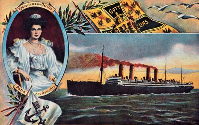 Die SS Kronprinzessin Cecilie, ca. 1910 von Unbekannt