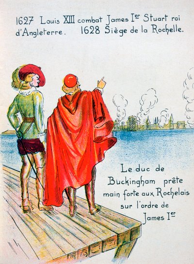 Die Belagerung von La Rochelle, 1628, 20. Jahrhundert von Unbekannt