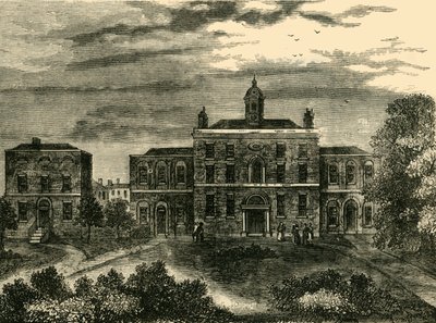 Das Pockenkrankenhaus, Kings Cross, im Jahr 1800, um 1876 von Unbekannt