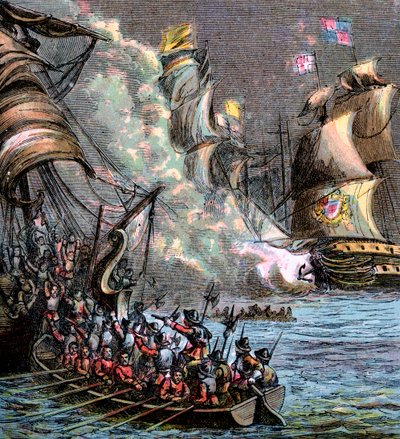 Die spanische Armada, 1588, um 1850 von Unbekannt