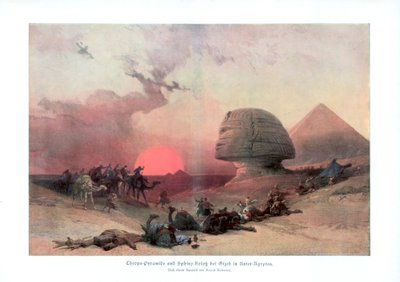 Die Sphinx von Gizeh, Ägypten, 1840er Jahre von Unbekannt
