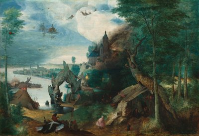 Die Versuchung des Heiligen Antonius, ca. 1550-1575 von Unbekannt