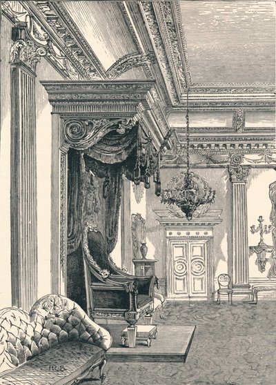 Der Thronsaal, Dublin Castle, 1896 von Unbekannt