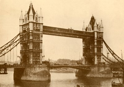 Die Tower Bridge, London, um 1930 von Unbekannt