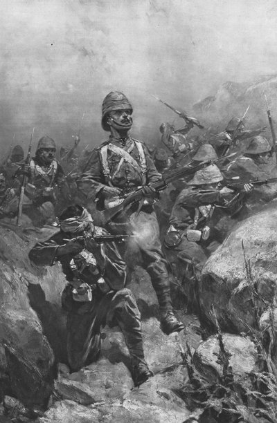 Der Transvaal-Krieg, 1899-1901: Ein scharfes Gefecht, 1901 von Unbekannt