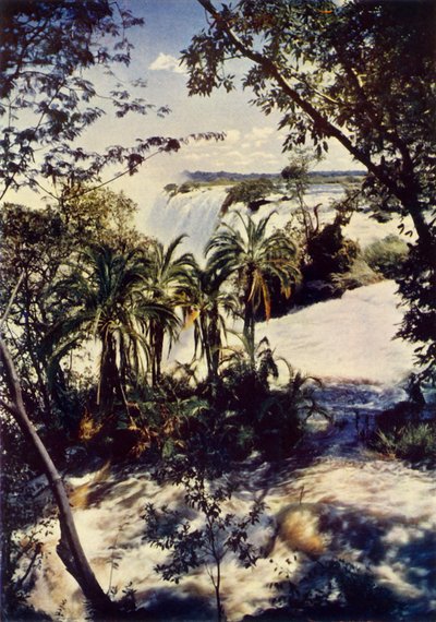 Die Victoriafälle in Südrhodesien, ca. 1948 von Unbekannt