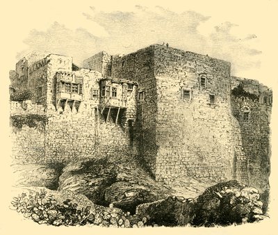 Die Mauern von Jerusalem, 1890 von Unbekannt