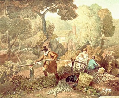 Der Holzfäller, 1812, ca. 1900 von Unbekannt