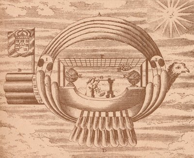 Das fliegende Schiff, um 1709 von Unbekannt