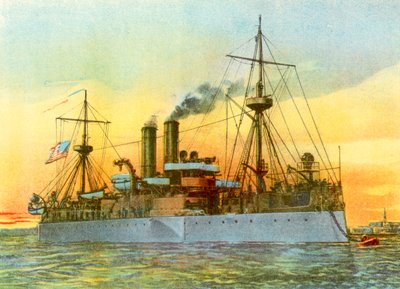 Der letzte Sonnenuntergang der Maine, 1898 von Unbekannt