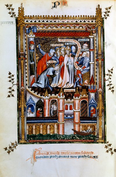 Das Martyrium des Lisbius, 1317 von Unbekannt
