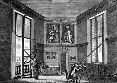 Der alte Beobachtungsraum, Greenwich, spätes 17. Jahrhundert, 1893 von Unbekannt