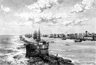 Der Hafen von Recife, Brasilien, 1895 von Unbekannt