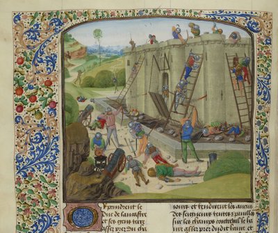 Die Belagerung von Brest, 1386, ca. 1470-1475 von Unbekannt