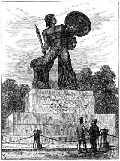 Die Statue des Achilles, London, 1891 von Unbekannt